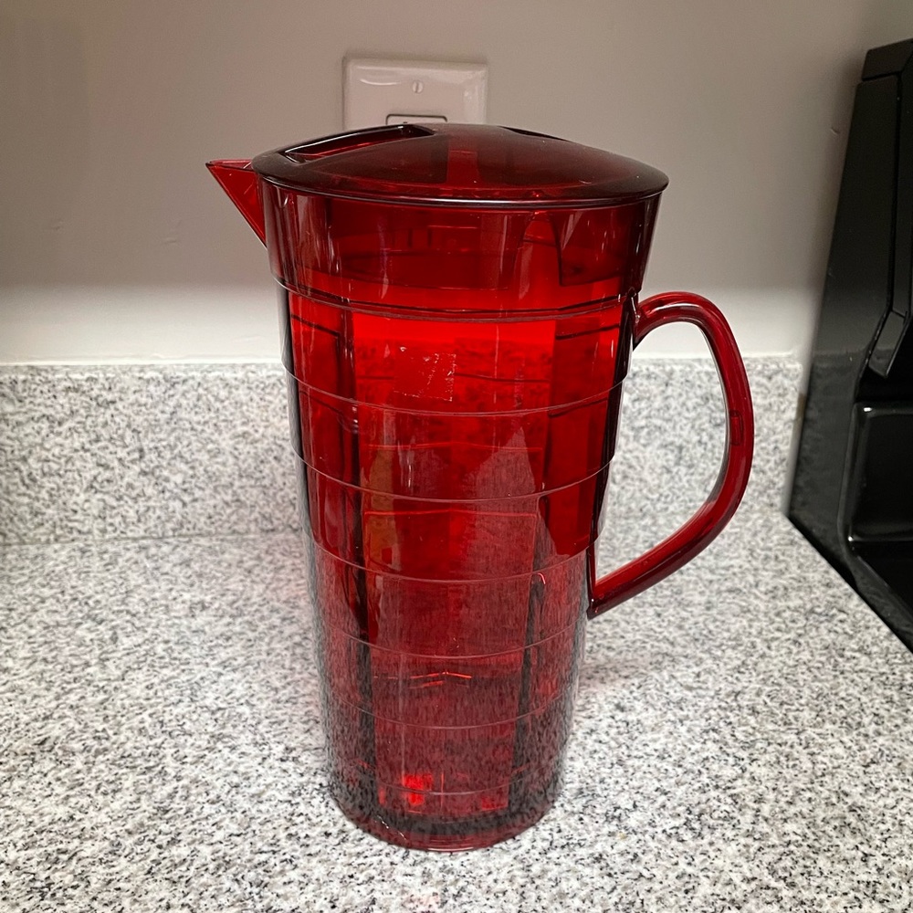Red Drink Pitcher